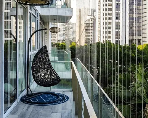 Invisible grill balcony installation Mumbai