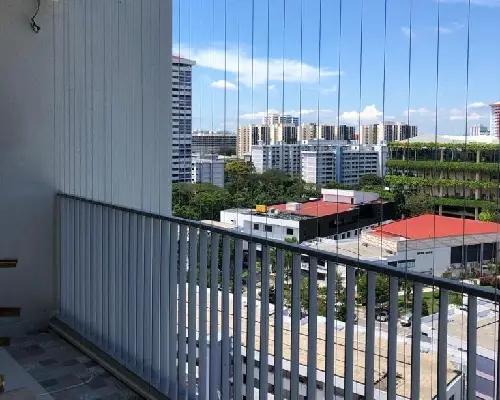 Invisible grill window installation